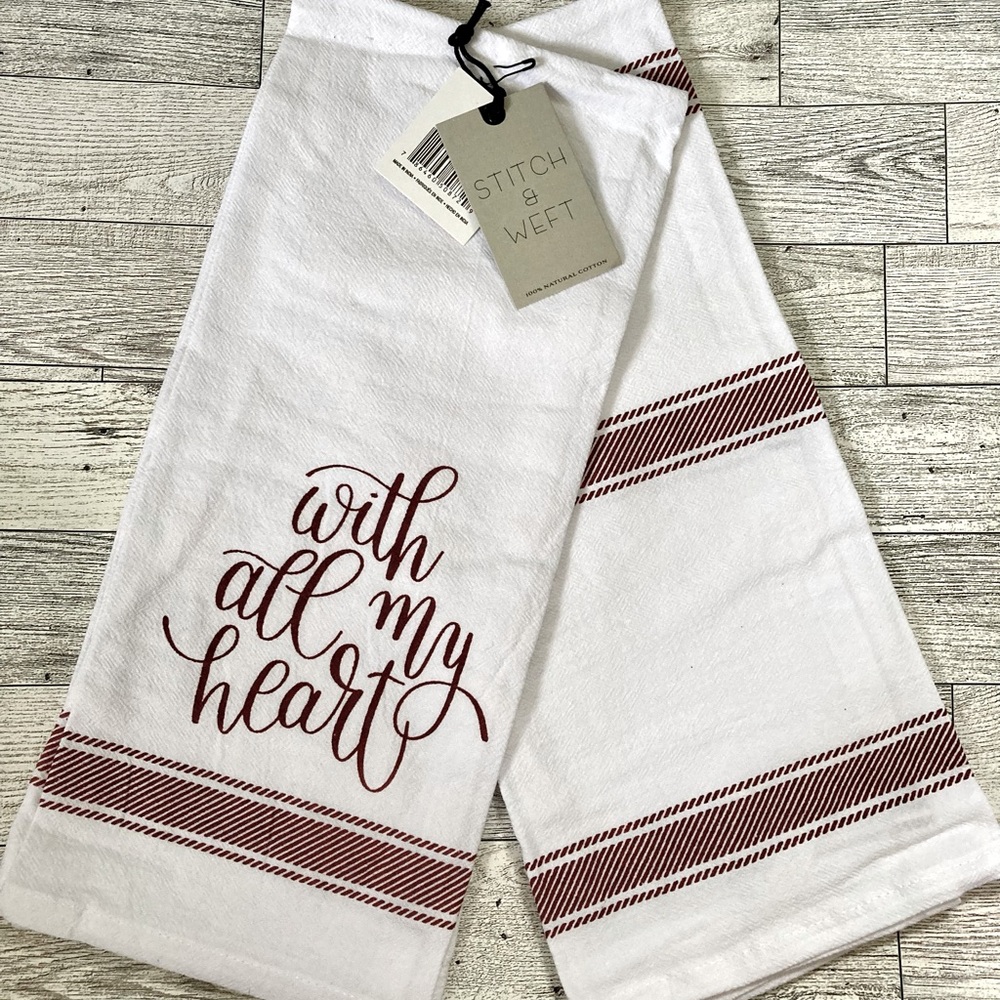 Stitch and Weft Farmhouse style kitchen towel set